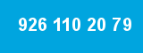 926 110 20 79 926 110 20 79